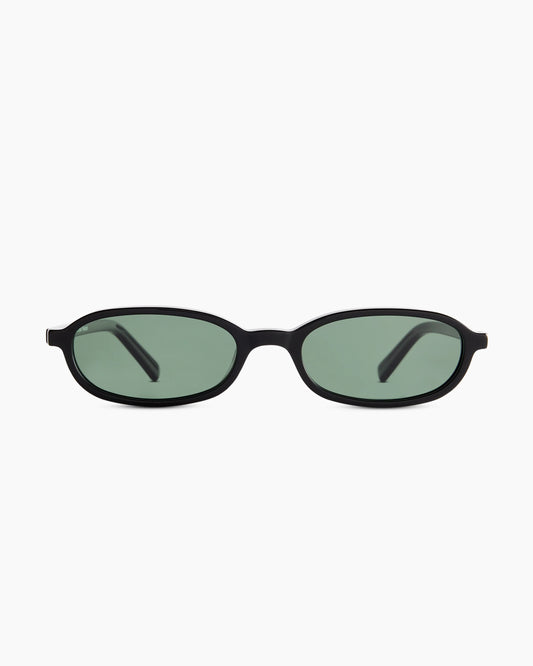 Hydra Polarized Acetate Sunglasses - One Size / Black with Green lens