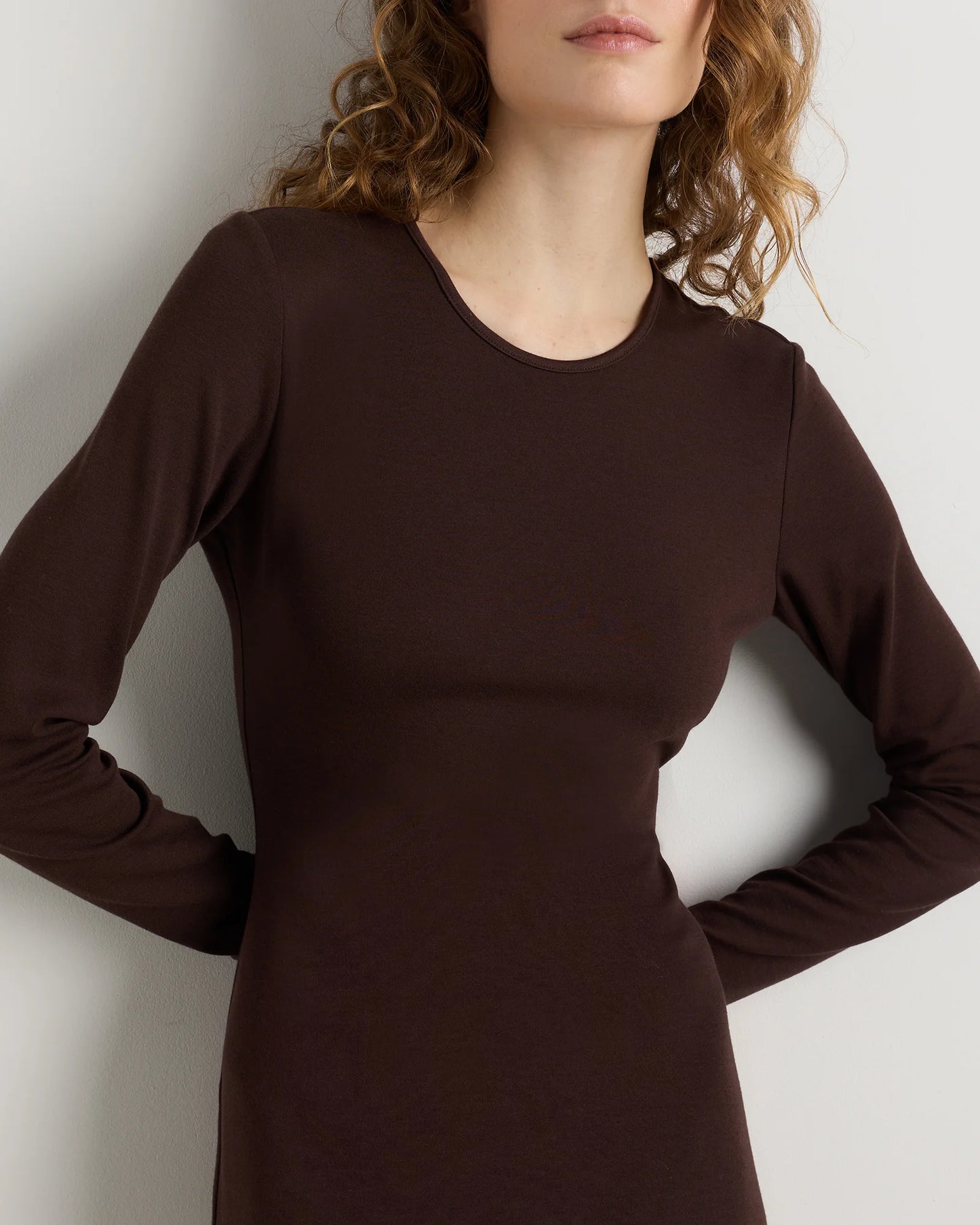 Long Sleeve Knit Maxi Dress - XS / Deep Navy