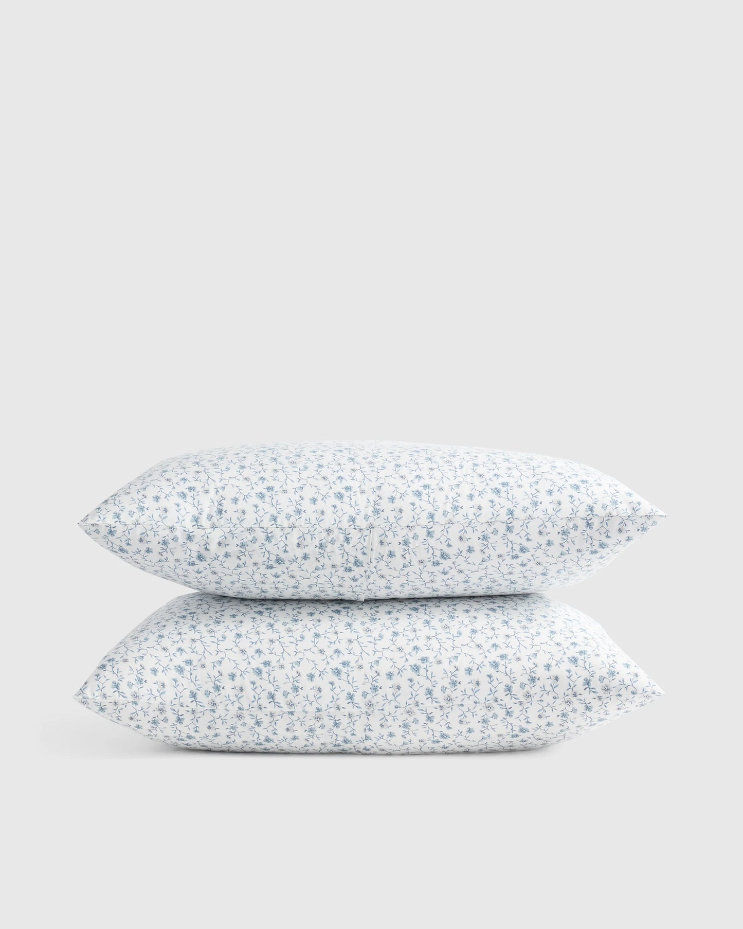 Organic Crisp Percale Floral Sham Set - Standard / Toffee Florette