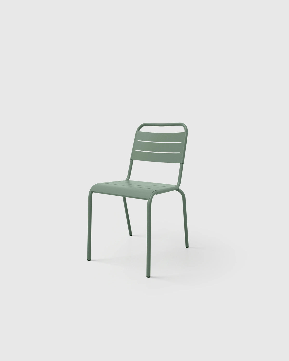Powder-Coated Aluminum Outdoor Dining Set - One Size / Sage Green
