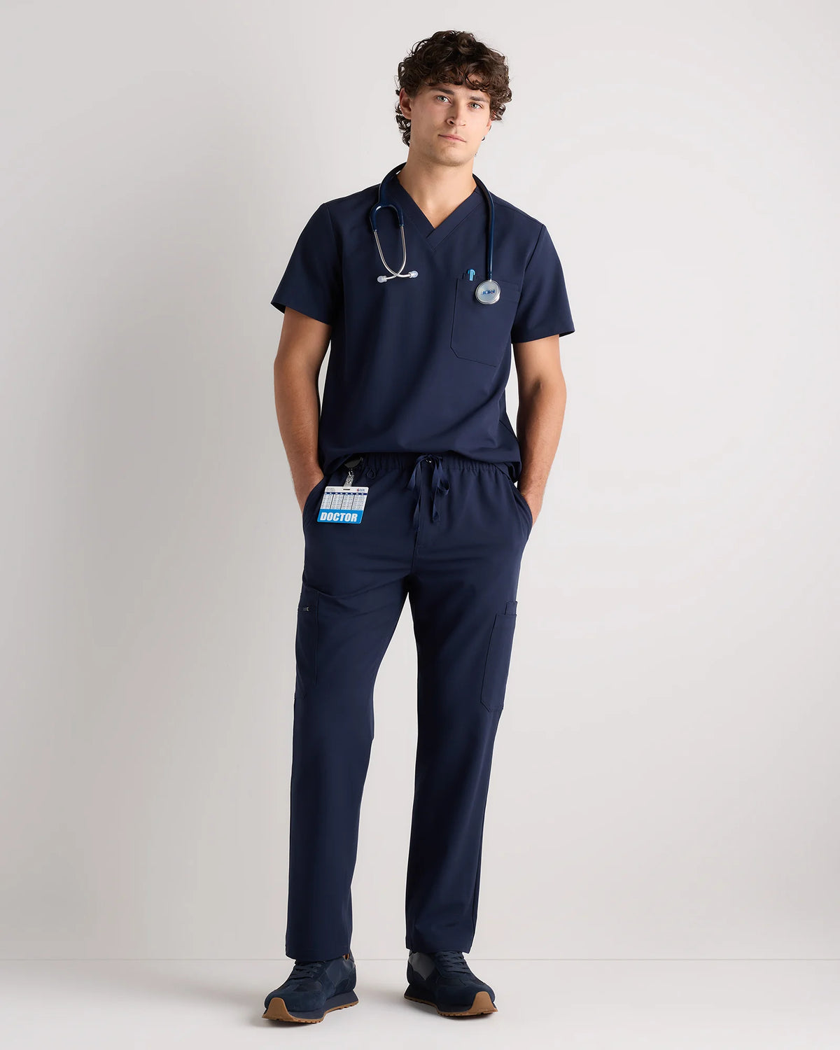 AeraFlex Scrub Cargo Pants - S / Bold Black
