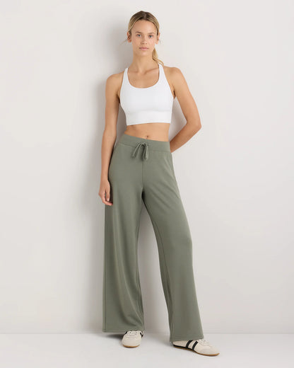 SuperSoft Fleece Wide Leg Pants - XS / Dried Fig