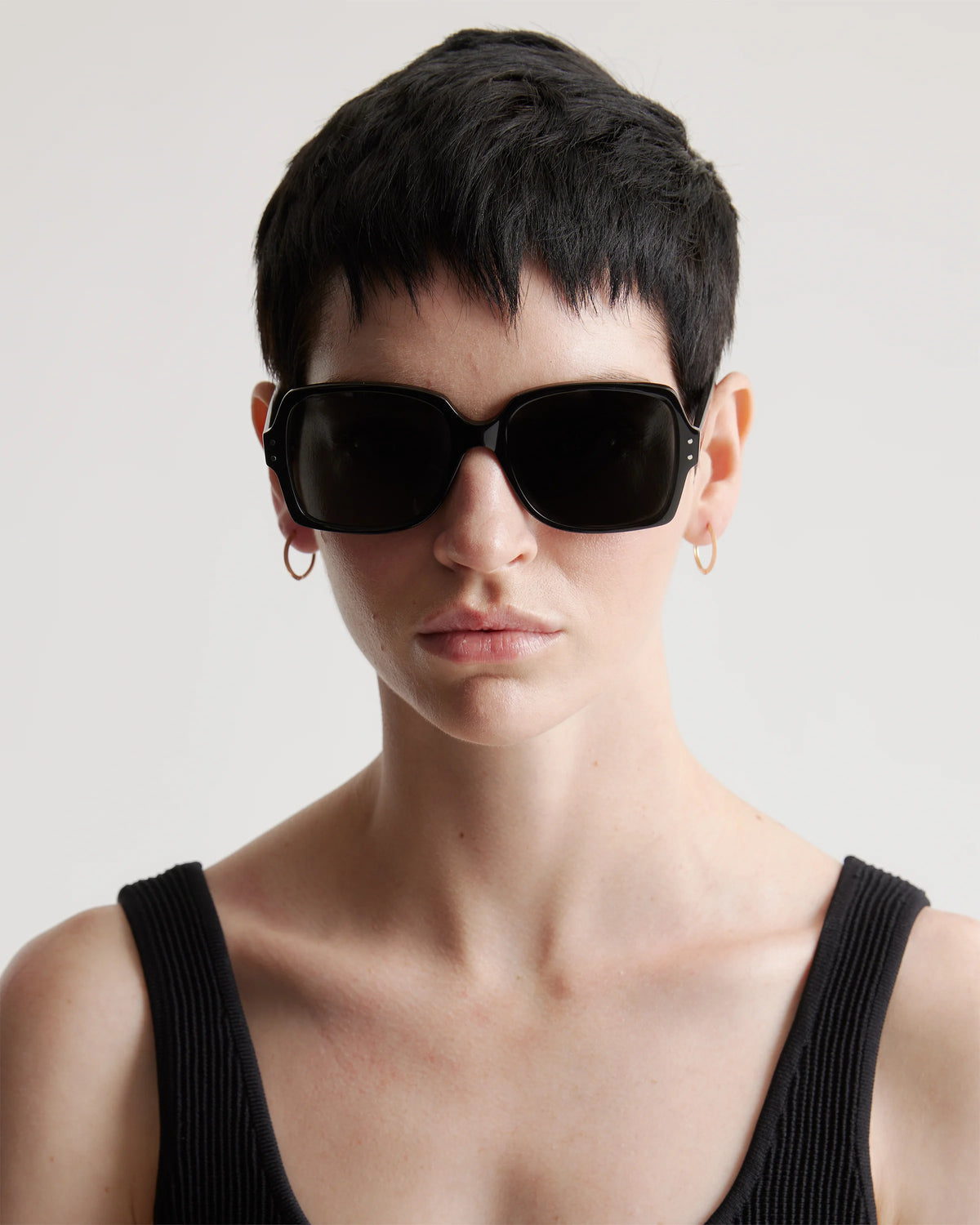 Sawyer Polarized Acetate Sunglasses - One Size / Black with Grey lens