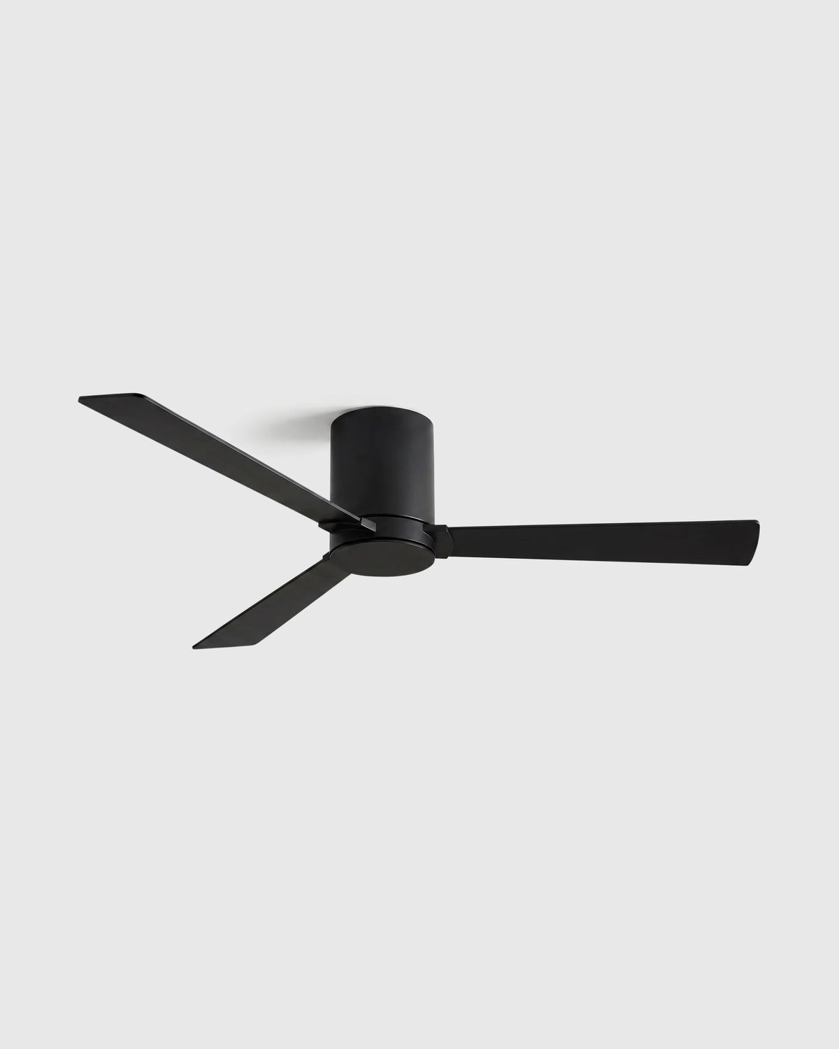 Minimalist Hugger Wood Blade Ceiling Fan - 44" / White