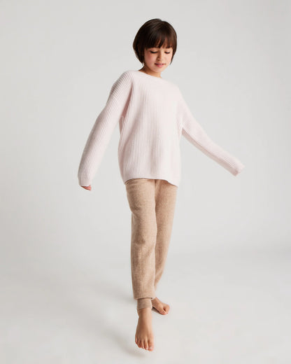 Washable Cashmere Fisherman Tunic Sweater - 6 / Oatmeal