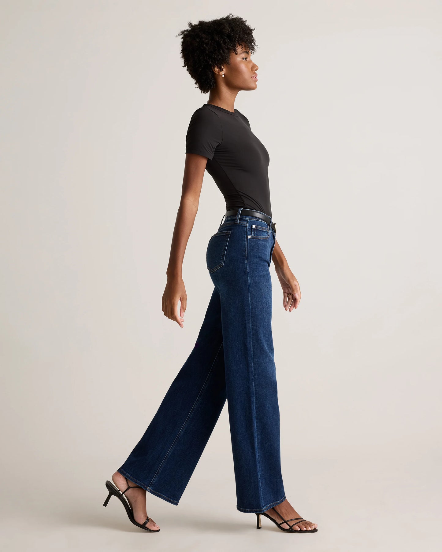 Bella Stretch Wide Leg Jeans - 24 / Frosted Blue