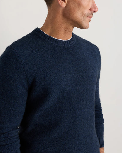100% Yak Wool Crewneck Sweater - XS / Starry Night Navy
