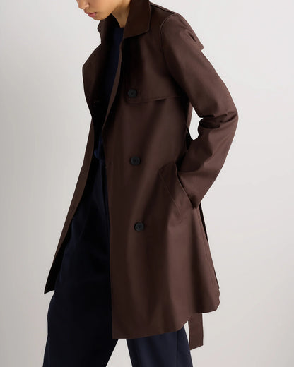 Comfort Stretch Trench Coat - XS / Navy