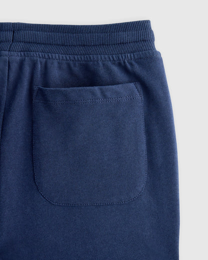 Organic Cotton French Terry Reinforced Knee Slim Jogger - 2T / Navy