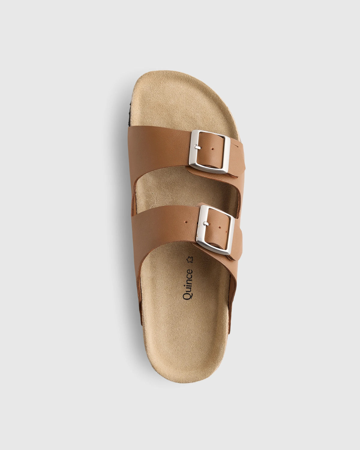 Nappa Leather Double Buckle Slide - 5 / Shell Pink