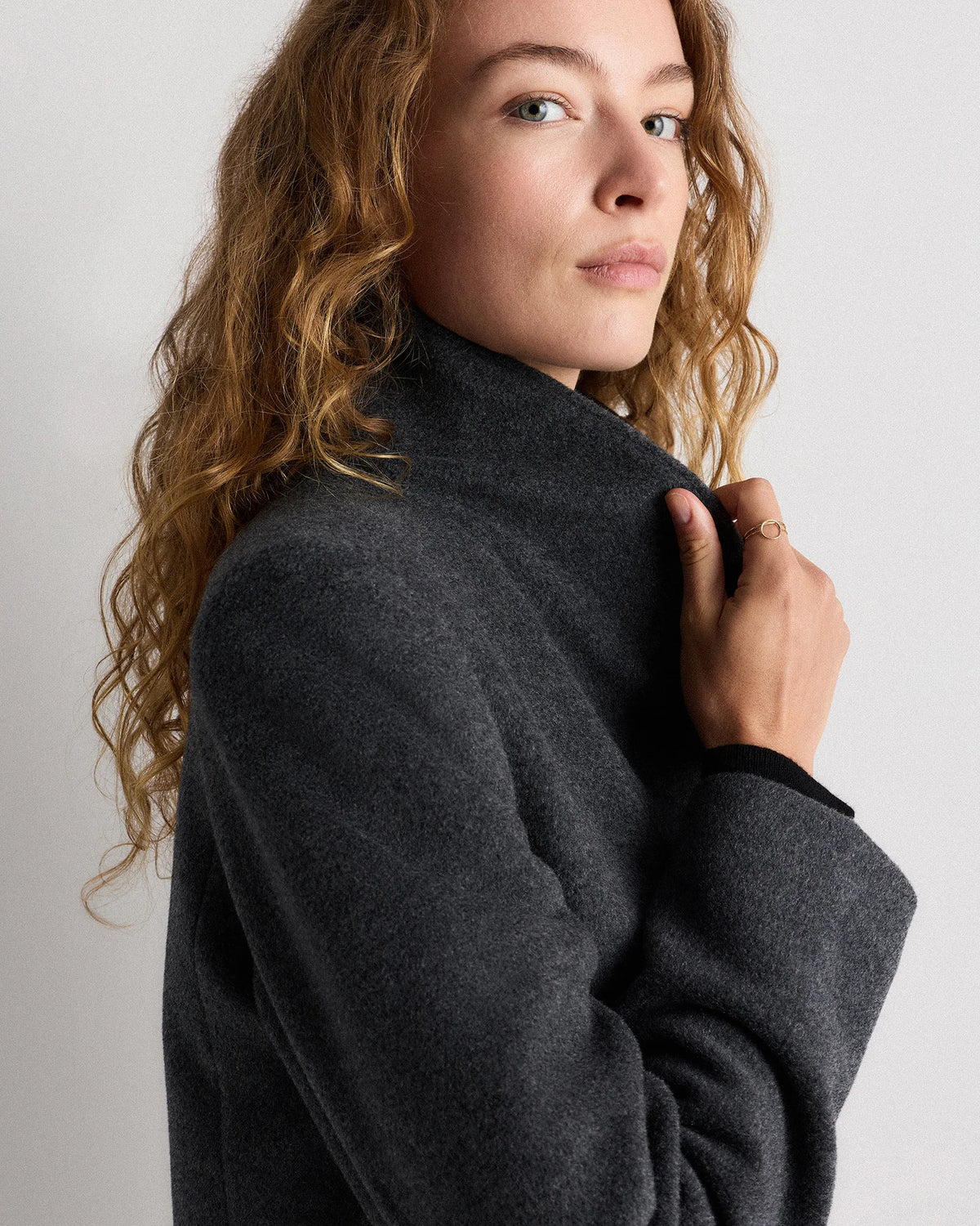 Wool Cashmere Cocoon Coat - XS / Dark Chocolate