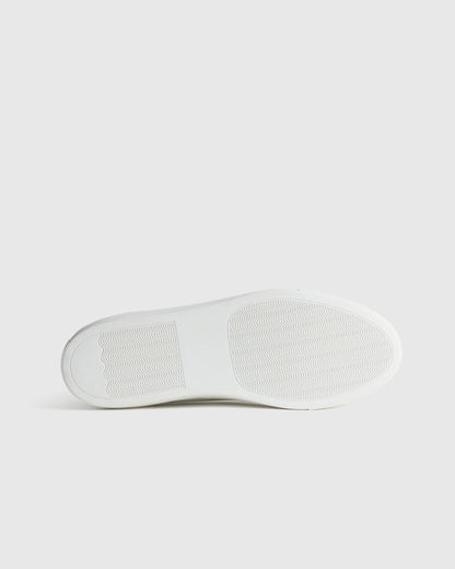 Italian Leather High Top Everyday Sneaker - 7 / White