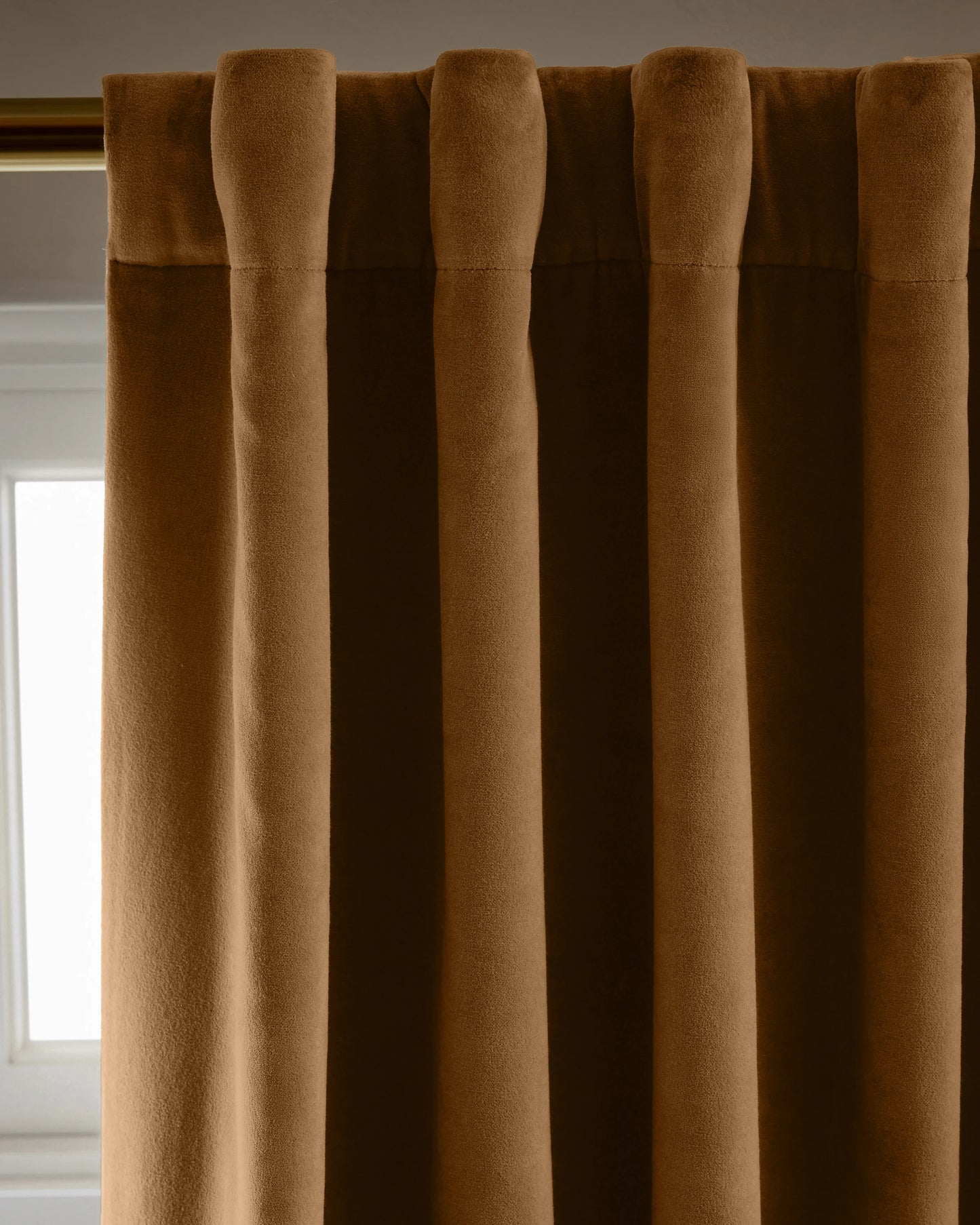Cotton Velvet True Blackout Curtain - 48x84 / Ivory