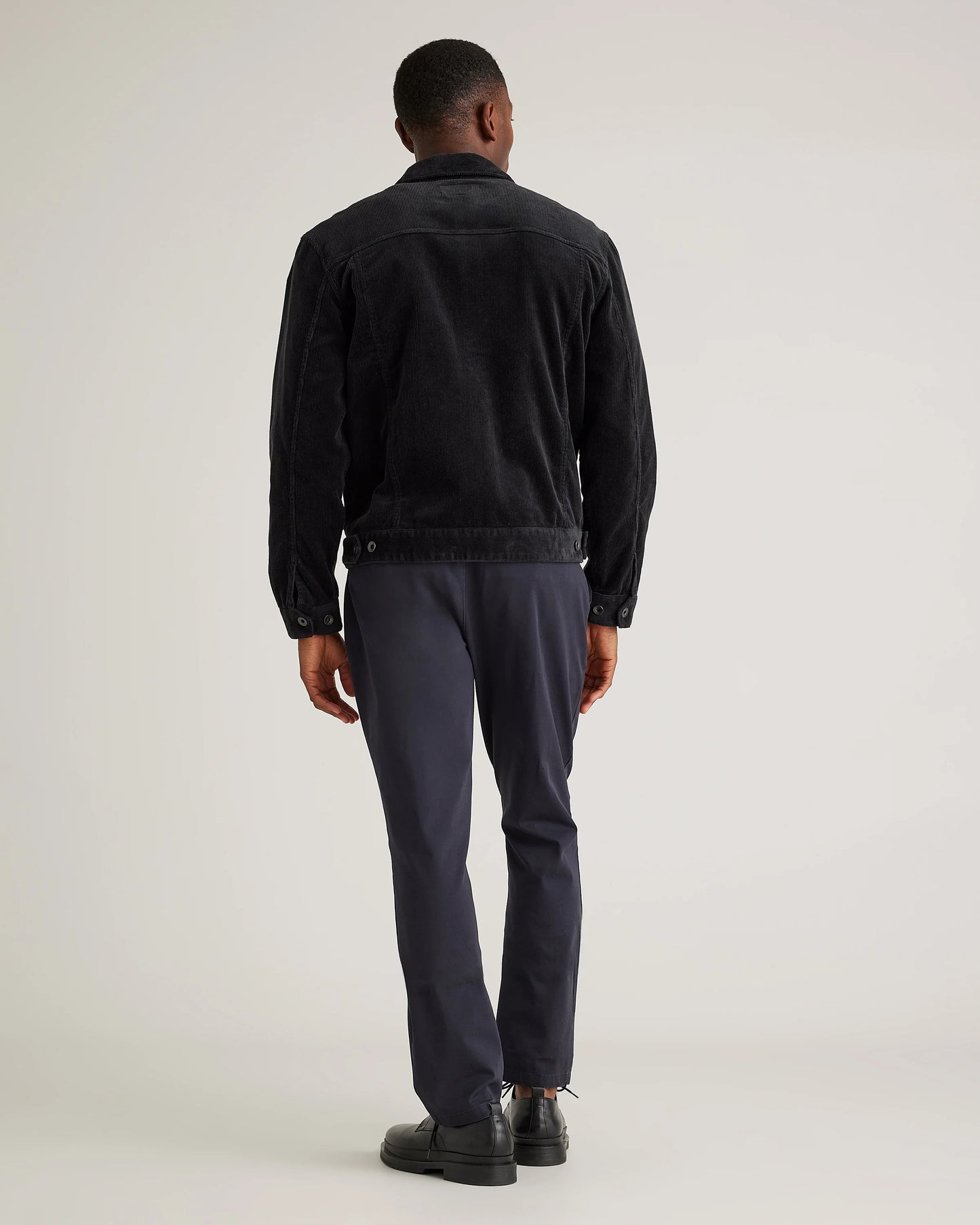 Organic Stretch Corduroy Trucker Jacket - S / Seaweed
