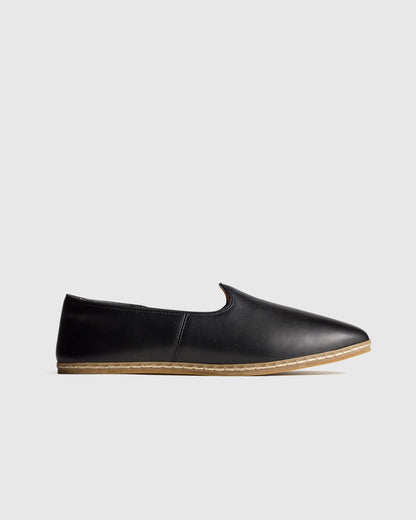 Crafted Leather Slip-On - 7 / Black
