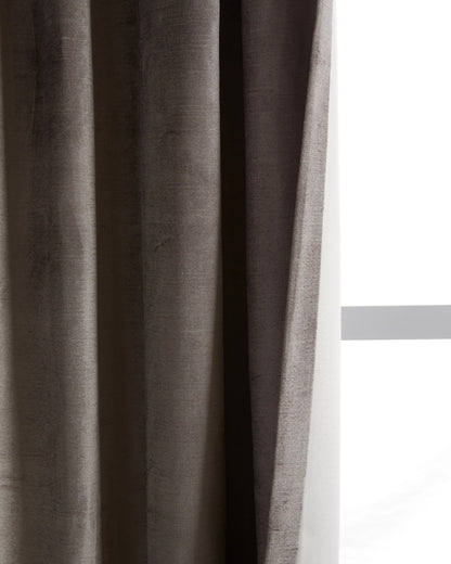 Luster Velvet True Blackout Curtain - Single Panel - 48x84 / Champagne