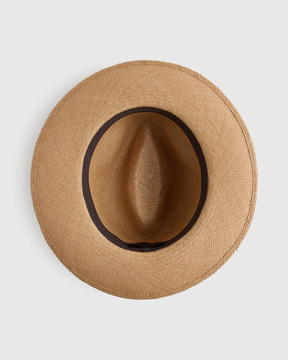 Toquilla Straw Panama Hat - S / Black