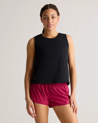 Essential Run Cropped Muscle Tank - XS / Deep Navy