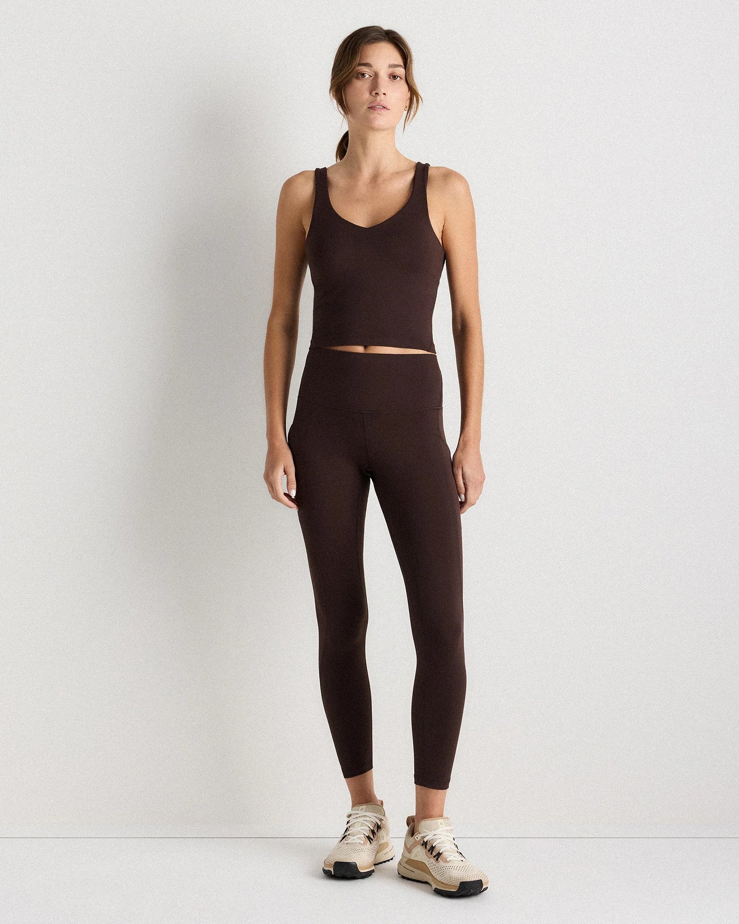 Ultra-Form V-Neck Cropped Tank - XS / Forest Green
