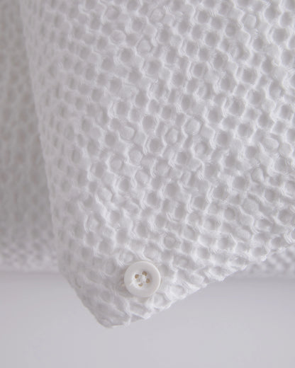Organic Luxe Honeycomb Duvet Cover - Twin / Mineral