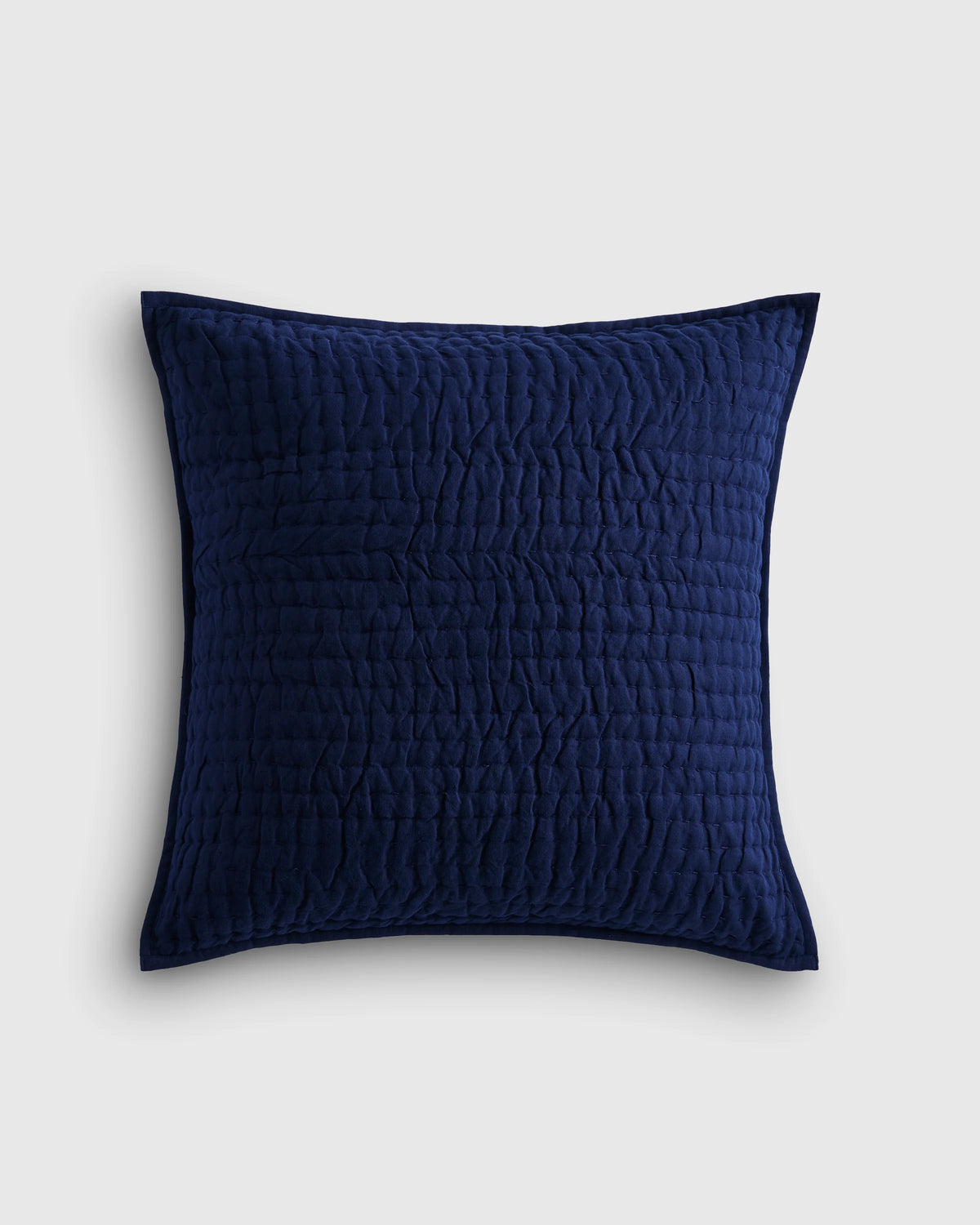 European Linen Cotton Stitch Quilted Euro Sham - Euro / Orchid