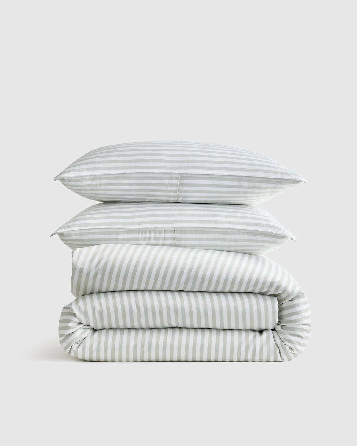 Bamboo Stripe Duvet Cover Set - Twin / Double Stripe Espresso