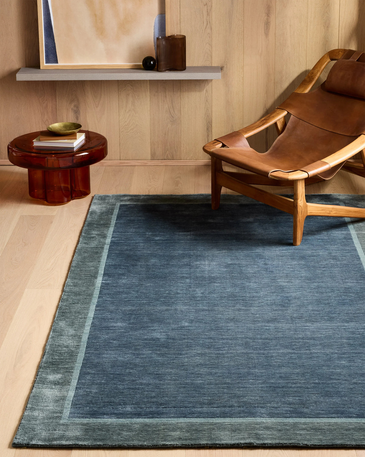Delaney Hand-Loomed Wool Rug - 2' x 3' / Blue