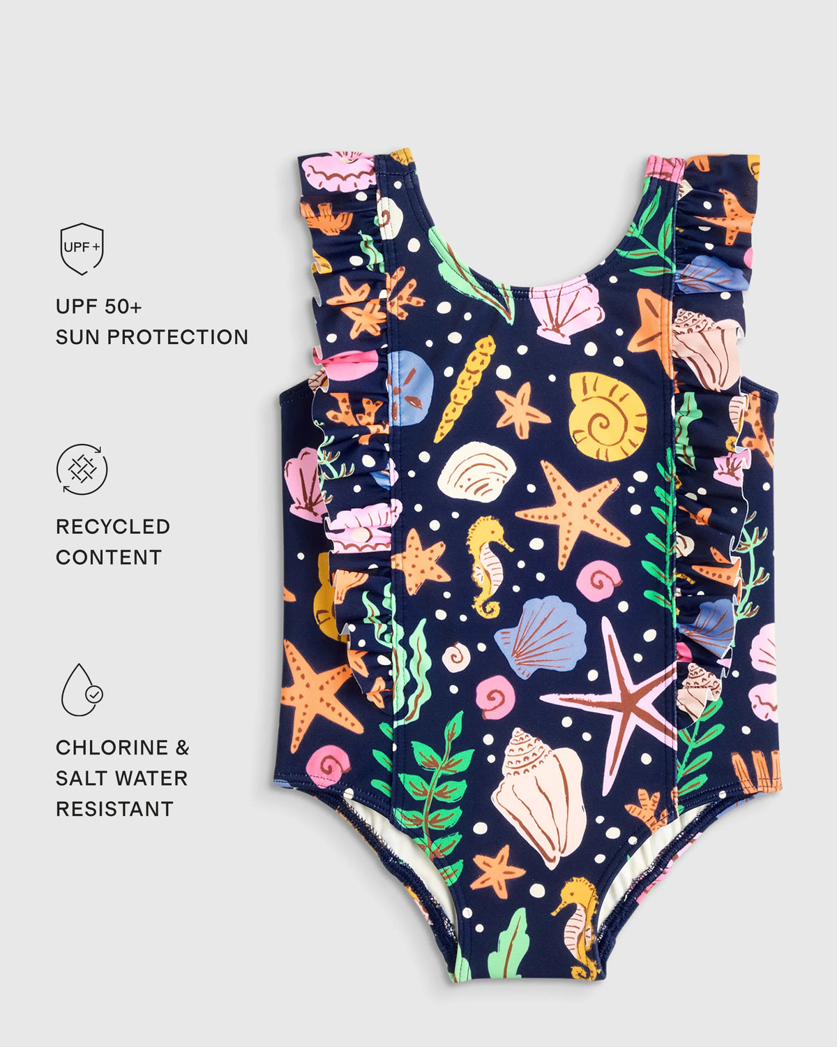 Ruffle One Piece Swimsuit - 0-3M / Pineapple