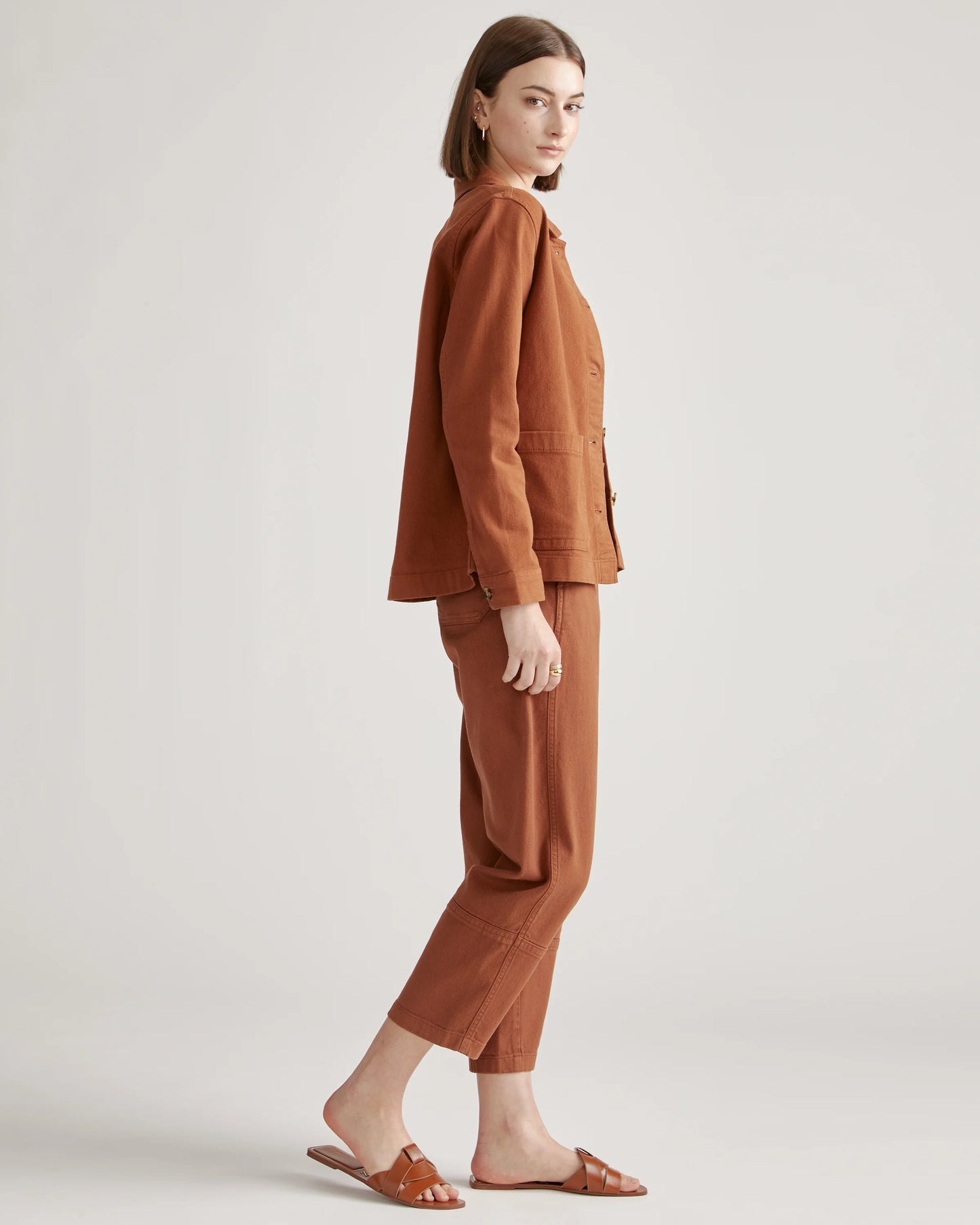 Organic Comfort Stretch Chore Jacket - XS / Vanilla