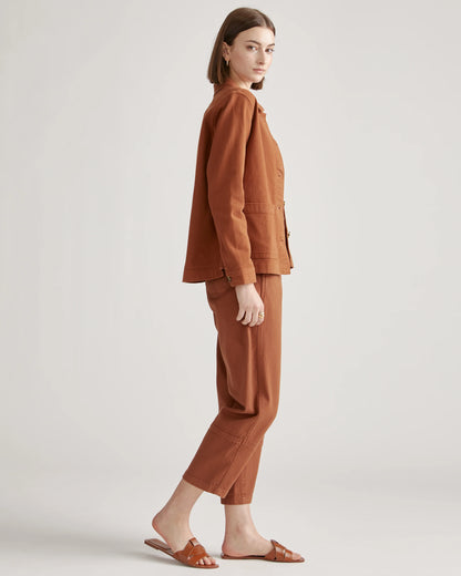 Organic Comfort Stretch Chore Jacket - XS / Vanilla
