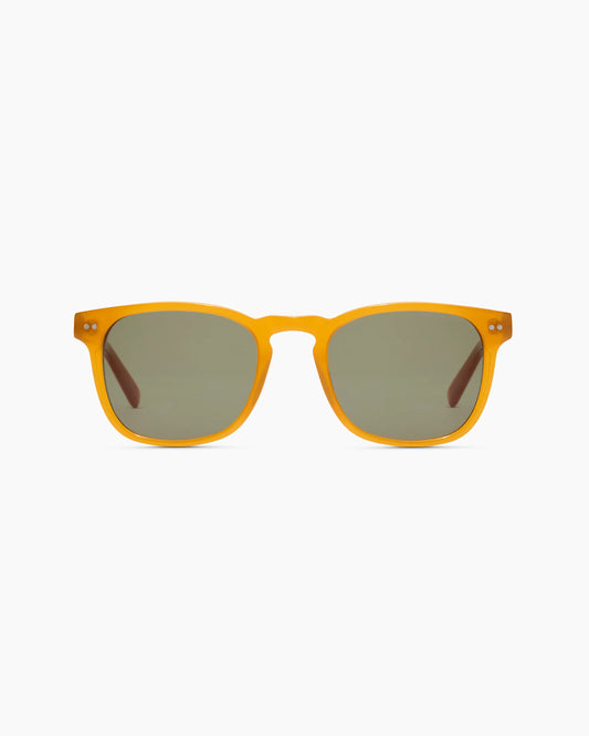 Boston Polarized Acetate Sunglasses - One Size / Honey with Green lens