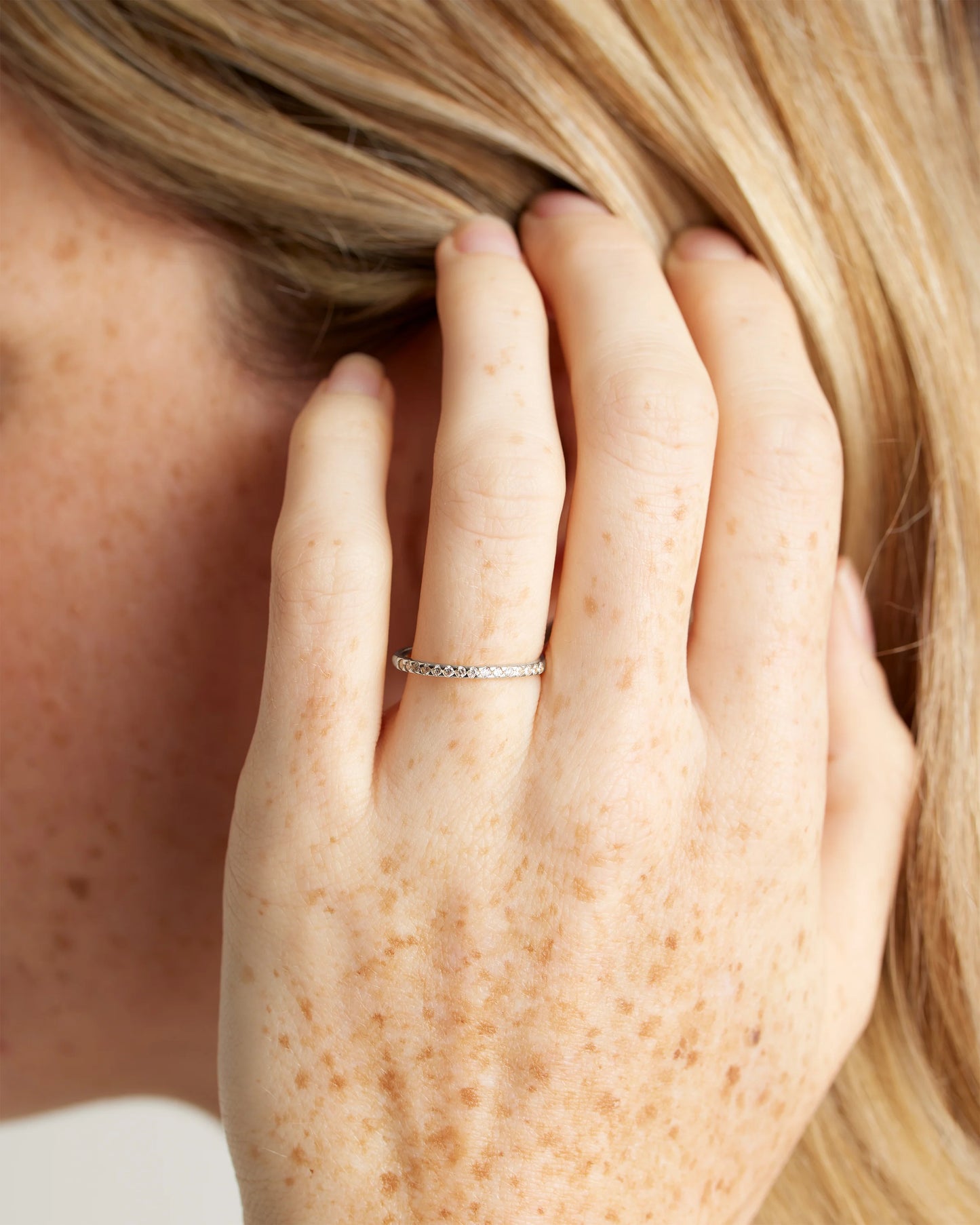 14K Gold Diamond Wedding Band - 4 / Yellow Gold