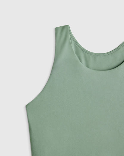 Girls Ultra-Form Fitted Tank - 6 / Storm Blue