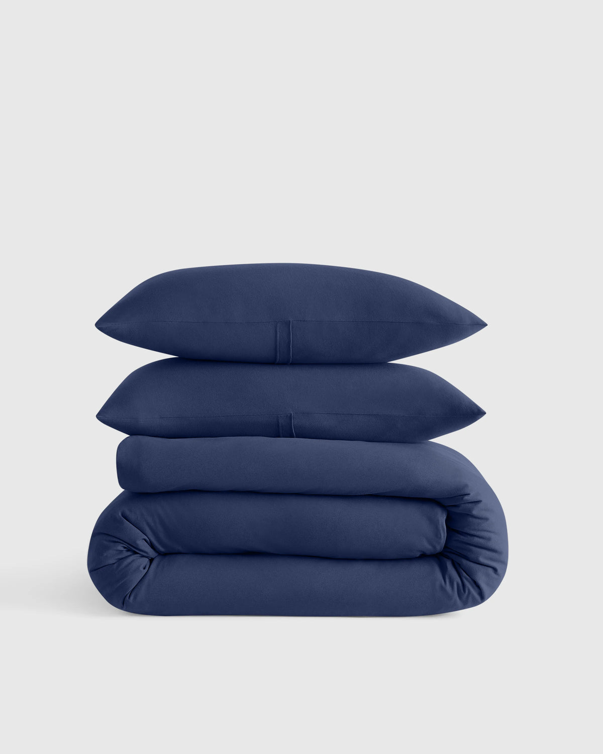 Organic Jersey Duvet Cover Set - Twin / Light Blue
