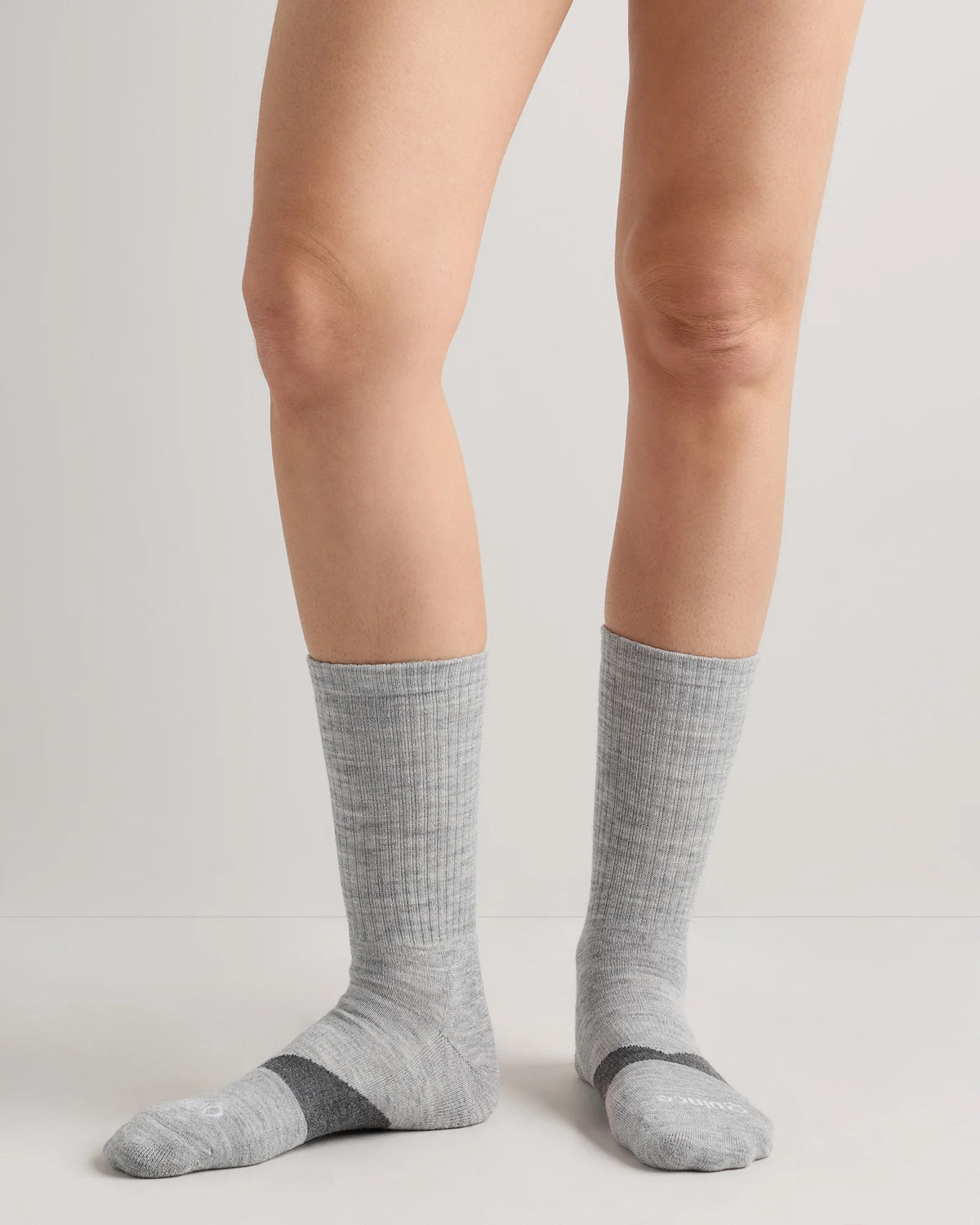 Alpaca Crew Socks (3-Pack) - S / Heather Grey