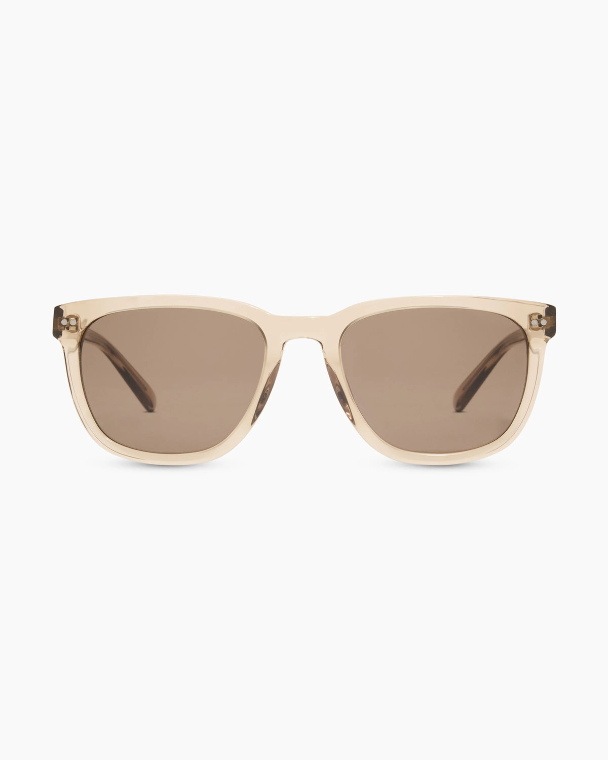 Athens Polarized Acetate Sunglasses - One Size / Clear Brown with Brown lens