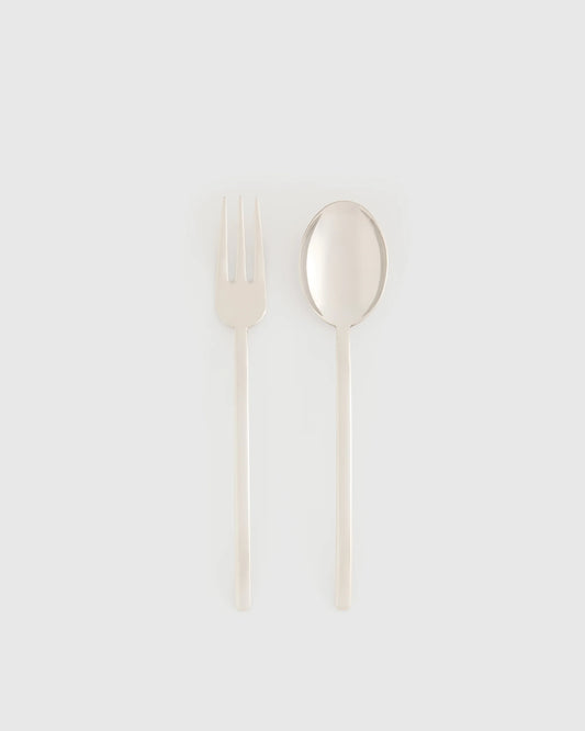 Due 2-Pc Serving Utensil Set by Mepra - One Size / Polished Stainless Steel