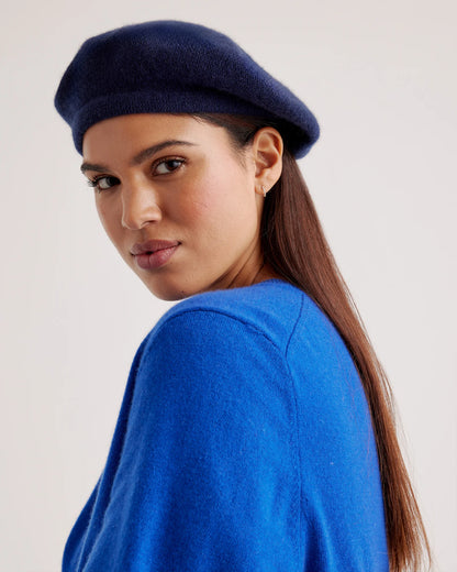 Mongolian Cashmere Beret - One Size / Varsity Red