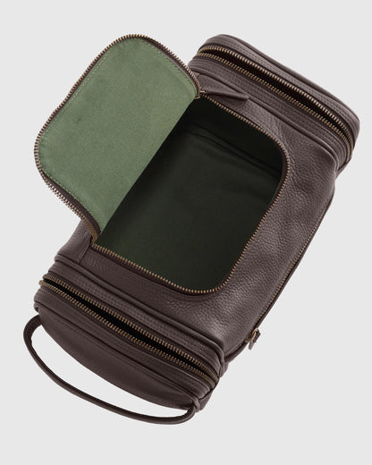 Nappa Leather Toiletry Bag - One Size / Black