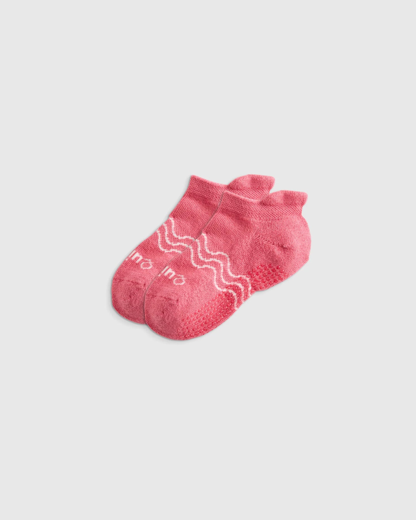 Organic Cotton Gripper Ankle Socks 8-Pack - 12M-24M / Pink/White Multi