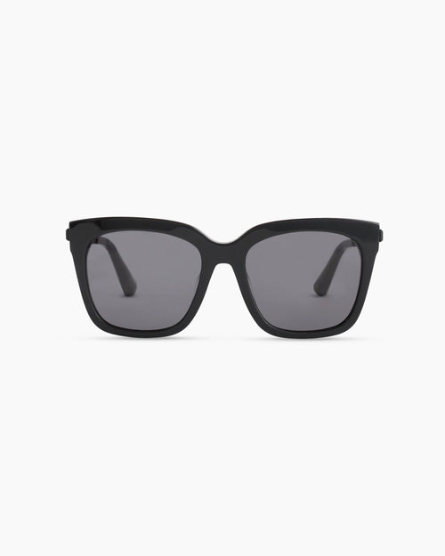 Luca Polarized Acetate Sunglasses - One Size / Black with Grey lens