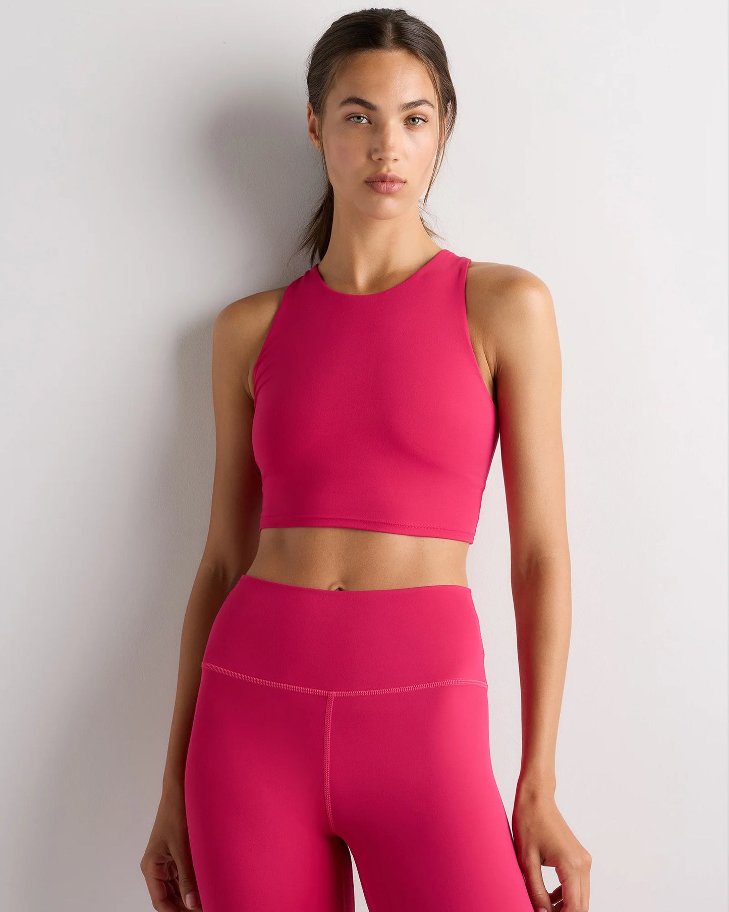 Ultra-Form High-Neck Cropped Tank - XS / Black Camo