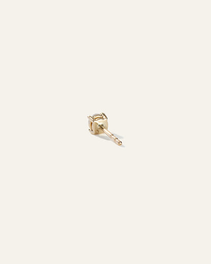 14k Gold Natural Diamond Solitaire Studs - 0.25ctw - One Size / Yellow Gold