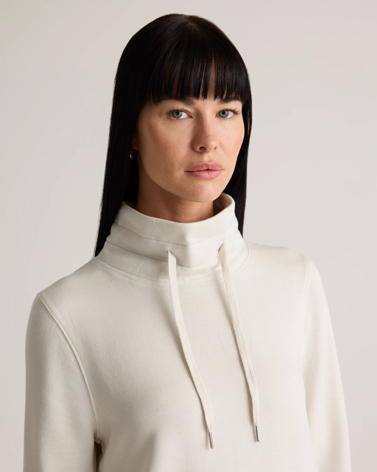 SuperSoft Fleece Mock Neck Pullover - XS / Navy