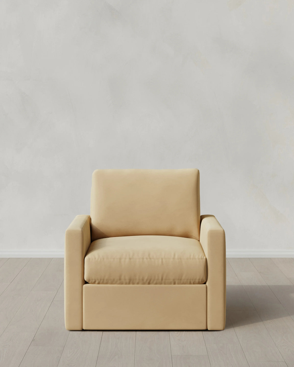 Brennan Swivel Chair in Performance Velvet - 32" / Rust