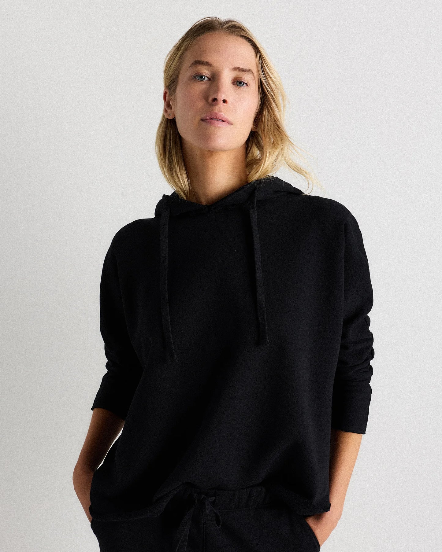 Organic French Terry Hoodie - XS / Ruby Red