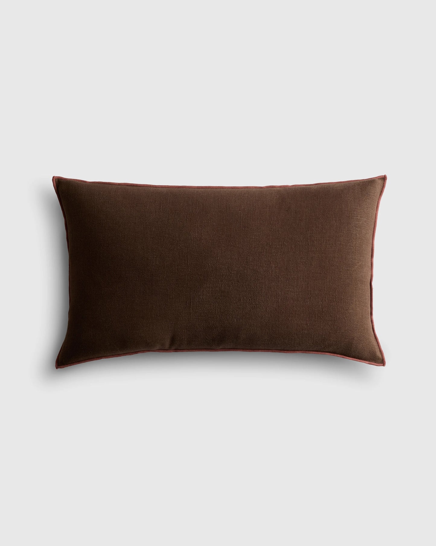Contrast European Linen Pillow Cover - 12x20 / Sage/Pine