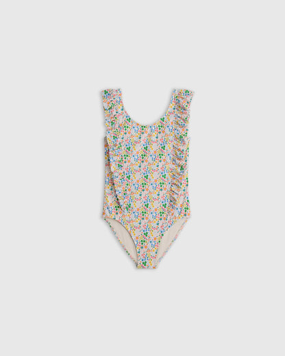 Ruffle One Piece Swimsuit - 2T / Soft Ditsy Floral