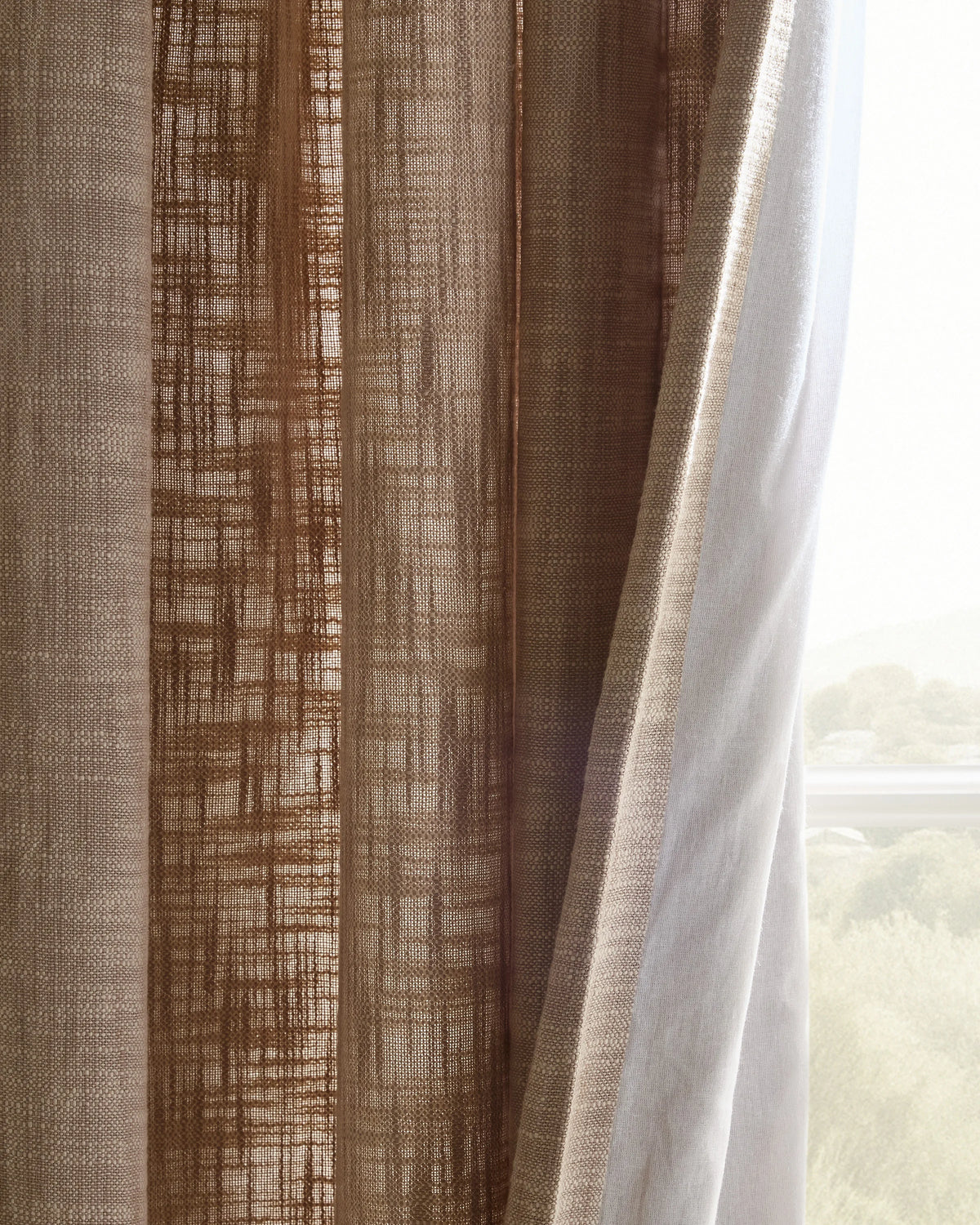 Textured Cotton Curtain - 48x84 / Ivory