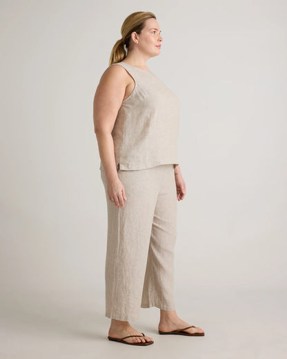 100% European Linen Pants - 1X / Bayberry Olive